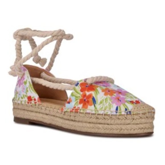 Nine West Meaks Ankle Wrap Flats - Picture 3 of 5